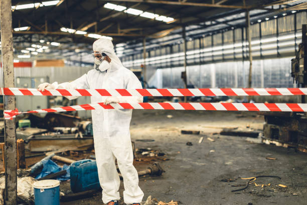 Professional Biohazard technician working in Nashville, NC